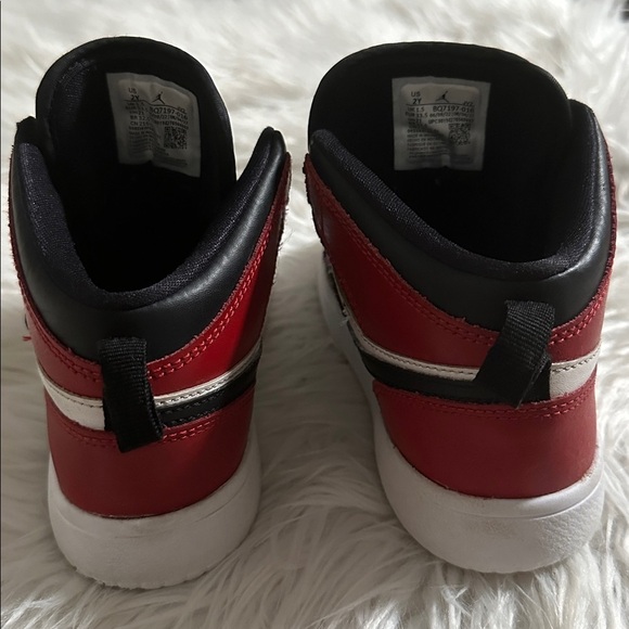 Jordan Sky Jordan 1 Td Black Anthracite Varsity Red White - BQ7197-016 Size-2Y - Picture 5 of 8